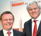 Hans Beckhoff (right) with Erwin Fertig